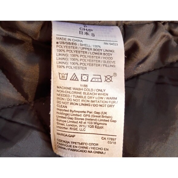 Gap Winter Jacket Hood Zip Moss Green Women's S Velour Lined Pockets Knee Length - Picture 13 of 16